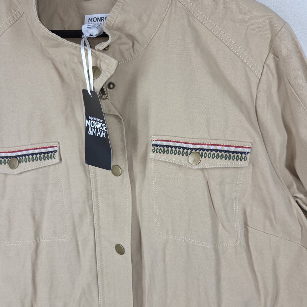 Vtg Monroe & Main Womens Jacket XXL Brown Button Style NWT Gorpcore Western West - Picture 10 of 12